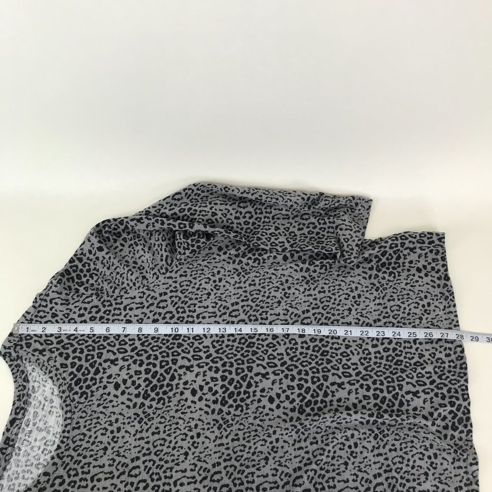 Lane Bryant Animal Print Tee Women's Plus Size 26/28 Crew Neck Long Sleeves - Picture 9 of 12